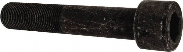 Value Collection - 1-1/8 - 12 UNF Hex Socket Drive, Socket Cap Screw - Alloy Steel, Black Oxide Finish, Partially Threaded, 6" Length Under Head - Benchmark Tooling