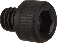 Value Collection - #4-48 UNF Hex Socket Drive, Socket Cap Screw - Alloy Steel, Black Oxide Finish, Fully Threaded, 1/8" Length Under Head - Benchmark Tooling