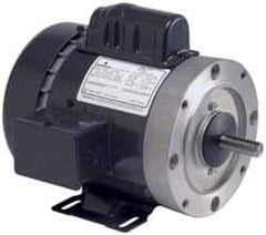 US Motors - 1 hp, Totally Enclosed Fan Cooled, Auto Thermal Protection, 1,725 RPM, 100-120/200-240 Volt, 50/60 Hz, Cap Start-Cap Run Motor - Size 56C Frame, C-Face Mount, 1 Speed, Ball Bearings, 11.0-9.2/5.5-4.7 Full Load Amps, B Class Insulation - Benchmark Tooling