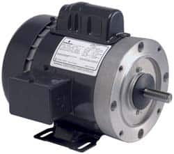 US Motors - 1.5 hp, Totally Enclosed Fan Cooled, No Thermal Protection, 1,725 RPM, 115/208-230 Volt, 60 Hz, Cap Start-Cap Run Motor - Size 56HC Frame, C-Face Mount, 1 Speed, Ball Bearings, 14.4/8.0-7.2 Full Load Amps, B Class Insulation - Benchmark Tooling