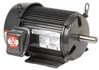 US Motors - 1.5 hp, TEFC Enclosure, No Thermal Protection, 1,745 RPM, 230/460 Volt, 60 Hz, Three Phase Standard Efficient Motor - Size 145TC Frame, C-Face/Base Mount, 1 Speed, Ball Bearings, 4.2/2.1 Full Load Amps, F Class Insulation, Reversible - Benchmark Tooling