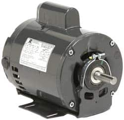 US Motors - 1/3 hp, ODP Enclosure, No Thermal Protection, 1,140 RPM, 115/230 Volt, 60 Hz, Single Phase Permanent Split Capacitor (PSC) Motor - Size 56 Frame, Cradle Mount, 1 Speed, Ball Bearings, 7.4/3.7 Full Load Amps, B Class Insulation, Reversible - Benchmark Tooling