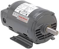 US Motors - 1.5 hp, ODP Enclosure, No Thermal Protection, 1,725 RPM, 208-230/460 Volt, 60 Hz, Polyphase Motor - Size 56H Frame, Flange Mount, 1 Speed, Ball Bearings, 4.9-5.0/2.5 Full Load Amps, B Class Insulation - Benchmark Tooling