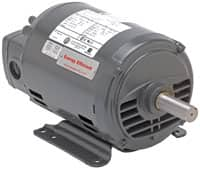 US Motors - 1 hp, ODP Enclosure, No Thermal Protection, 3,450 RPM, 208-230/460 Volt, 60 Hz, Three Phase Energy Efficient Motor - Size 56 Frame, Rigid Mount, 1 Speed, Ball Bearings, 2.8-2.9/1.4 Full Load Amps, B Class Insulation, Reversible - Benchmark Tooling