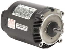 US Motors - 1/2 hp, ODP Enclosure, No Thermal Protection, 1,725 RPM, 208-230/460 Volt, 60 Hz, Polyphase Motor - Size 56C Frame, C-Face Mount, 1 Speed, Ball Bearings, 1.98-1.9/.98 Full Load Amps, B Class Insulation - Benchmark Tooling