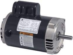 US Motors - 1 hp, ODP Enclosure, No Thermal Protection, 1,725 RPM, 115/208-230 Volt, 60 Hz, Industrial Electric AC/DC Motor - Size 56 Frame, C-Face Mount, 1 Speed, Ball Bearings, 14.8/7.5-7.3 Full Load Amps, B Class Insulation, CCW Lead End Rev - Benchmark Tooling