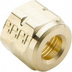 Parker - 1/8" OD, Brass Nut - 7/16" Hex, Comp Ends - Benchmark Tooling
