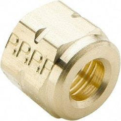 Parker - 1/8" OD, Brass Nut - 7/16" Hex, Comp Ends - Benchmark Tooling