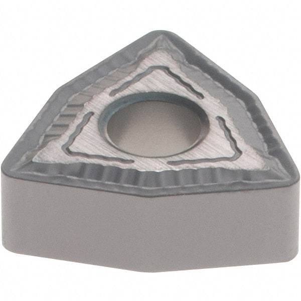 Iscar - WNMG3-2 WG Grade IC907 Carbide Turning Insert - TiAlN/TiN Finish, 80° Trigon, 3/8" Inscr Circle, 5/32" Thick, 1/32" Corner Radius - Benchmark Tooling