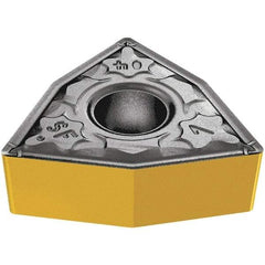 Iscar - WNMG3-1 SF Grade IC907 Carbide Turning Insert - TiAlN/TiN Finish, 80° Trigon, 3/8" Inscr Circle, 5/32" Thick, 1/64" Corner Radius - Benchmark Tooling