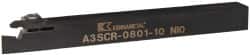Kennametal - A3SC, Right Hand Cut, 0.79" Max Workpc Diam, A2016... Insert, Indexable Cutoff Toolholder - 10mm Max Depth of Cut, 1/2" Shank Width, 1/2" Shank Height, 127mm OAL - Benchmark Tooling