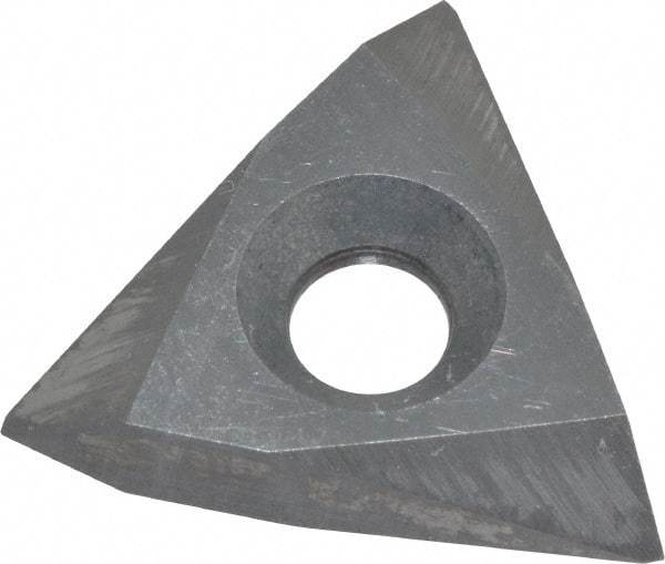 Interstate - TNMC43 60° V Grade C520 Internal/External On Edge Threading Insert - Uncoated, 6-20" External TPI, 6-12" Internal TPI, 1/2" Inscribed Circle, Neutral Cut - Benchmark Tooling