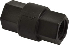 Specialty Mfr - 1/2" Polypropylene Check Valve - Inline, FNPT x FNPT, 125 WOG - Benchmark Tooling