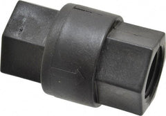 Specialty Mfr - 3/4" Polypropylene Check Valve - Inline, FNPT x FNPT, 125 WOG - Benchmark Tooling