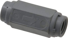 Specialty Mfr - 1/4" PVC Check Valve - Inline, FNPT x FNPT, 125 WOG - Benchmark Tooling