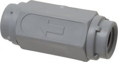 Specialty Mfr - 1/4" PVC Check Valve - Inline, FNPT x FNPT, 125 WOG - Benchmark Tooling