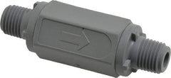 Specialty Mfr - 1/4" PVC Check Valve - Inline, MNPT x MNPT, 125 WOG - Benchmark Tooling