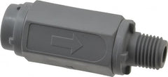 Specialty Mfr - 1/4" PVC Check Valve - Inline, MNPT x FNPT, 125 WOG - Benchmark Tooling