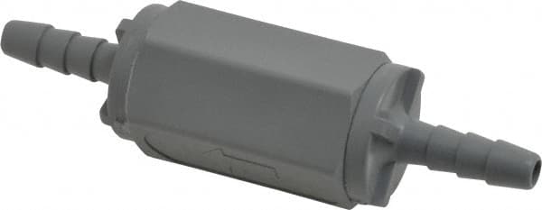 Specialty Mfr - 1/4" PVC Check Valve - Inline, Barb x Barb, 125 WOG - Benchmark Tooling
