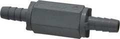 Specialty Mfr - 3/8" PVC Check Valve - Inline, Barb x Barb, 125 WOG - Benchmark Tooling