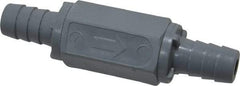 Specialty Mfr - 1/2" PVC Check Valve - Inline, Barb x Barb, 125 WOG - Benchmark Tooling