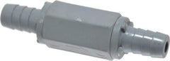 Specialty Mfr - 1/2" PVC Check Valve - Inline, Barb x Barb, 125 WOG - Benchmark Tooling