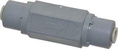 Specialty Mfr - 1/4" PVC Check Valve - Inline, Push To Connect x Push To Connect, 125 WOG - Benchmark Tooling