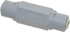 Specialty Mfr - 1/4" PVC Check Valve - Inline, Push To Connect x Push To Connect, 125 WOG - Benchmark Tooling