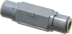 Specialty Mfr - 3/8" PVC Check Valve - Inline, Push To Connect x Push To Connect, 125 WOG - Benchmark Tooling