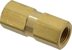 Specialty Mfr - 1/8" Brass Check Valve - Inline, FNPT x FNPT, 500 WOG - Benchmark Tooling