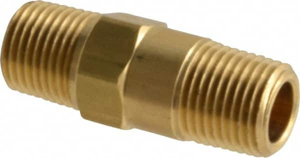 Specialty Mfr - 1/8" Brass Check Valve - Inline, MNPT x MNPT, 500 WOG - Benchmark Tooling