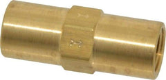 Specialty Mfr - 1/4" Brass Check Valve - Inline, FNPT x FNPT, 500 WOG - Benchmark Tooling