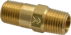 Specialty Mfr - 1/4" Brass Check Valve - Inline, MNPT x MNPT, 500 WOG - Benchmark Tooling