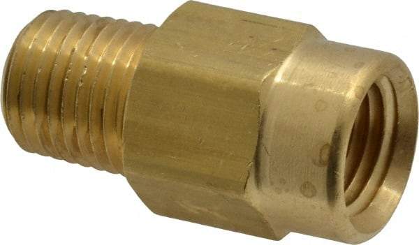 Specialty Mfr - 1/4" Brass Check Valve - Inline, FNPT x MNPT, 500 WOG - Benchmark Tooling