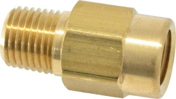 Specialty Mfr - 1/4" Brass Check Valve - Inline, FNPT x MNPT, 500 WOG - Benchmark Tooling