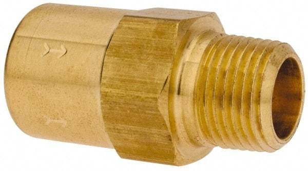 Specialty Mfr - 3/8" Brass Check Valve - Inline, FNPT x MNPT, 500 WOG - Benchmark Tooling