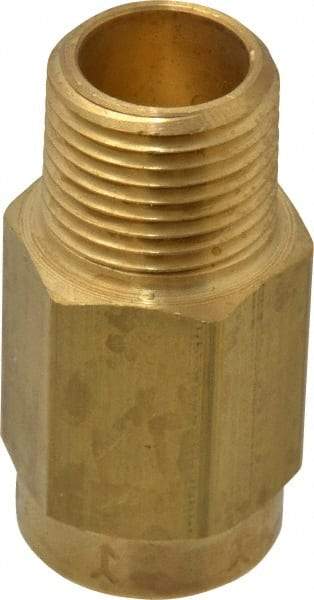 Specialty Mfr - 1/2" Brass Check Valve - Inline, FNPT x MNPT, 500 WOG - Benchmark Tooling