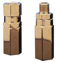 Specialty Mfr - 1/4" Brass Check Valve - Inline, FNPT x MNPT, 3,000 WOG - Benchmark Tooling