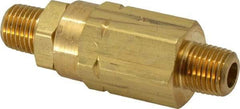 Specialty Mfr - 1/4" Brass Check Valve - Inline, MNPT x MNPT, 3,000 WOG - Benchmark Tooling