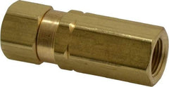 Specialty Mfr - 3/8" Brass Check Valve - Inline, FNPT x FNPT, 3,000 WOG - Benchmark Tooling
