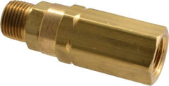 Specialty Mfr - 3/8" Brass Check Valve - Inline, FNPT x MNPT, 3,000 WOG - Benchmark Tooling