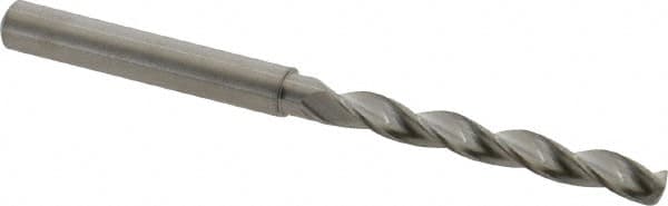 M.A. Ford - 4.9mm 150° Solid Carbide Jobber Drill - Bright Finish, Right Hand Cut, Parabolic Flute, Straight Shank, 82mm OAL, Standard Point - Benchmark Tooling