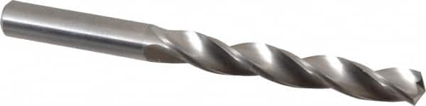 M.A. Ford - 11/32" 150° Solid Carbide Jobber Drill - Bright Finish, Right Hand Cut, Parabolic Flute, Straight Shank, 4" OAL, Standard Point - Benchmark Tooling