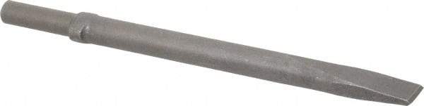 Ingersoll-Rand - 1" Head Width, 12" OAL, Flat Chisel - Round Drive, Round Shank, Steel - Benchmark Tooling