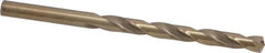 Hertel - Letter E (1/4) 135° Cobalt Jobber Drill - Oxide/Gold Finish, Right Hand Cut, Spiral Flute, Straight Shank, 4" OAL, Split Point - Benchmark Tooling