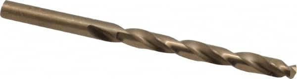 Hertel - 17/64" 135° Cobalt Jobber Drill - Oxide/Gold Finish, Right Hand Cut, Spiral Flute, Straight Shank, 4-1/8" OAL, Split Point - Benchmark Tooling
