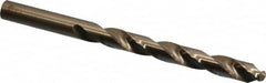 Hertel - 25/64" 135° Cobalt Jobber Drill - Oxide/Gold Finish, Right Hand Cut, Spiral Flute, Straight Shank, 5-1/8" OAL, Split Point - Benchmark Tooling