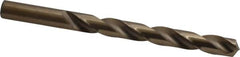 Hertel - 29/64" 135° Cobalt Jobber Drill - Oxide/Gold Finish, Right Hand Cut, Spiral Flute, Straight Shank, 5-5/8" OAL, Split Point - Benchmark Tooling