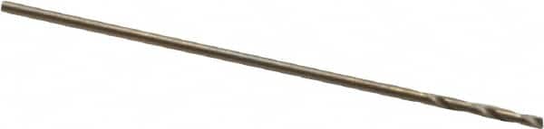 Hertel - #76 135° Cobalt Jobber Drill - Oxide/Gold Finish, Right Hand Cut, Spiral Flute, Straight Shank, 7/8" OAL, Split Point - Benchmark Tooling