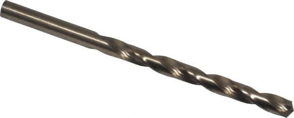 Hertel - Letter C 135° Cobalt Jobber Drill - Oxide/Gold Finish, Right Hand Cut, Spiral Flute, Straight Shank, 4" OAL, Split Point - Benchmark Tooling